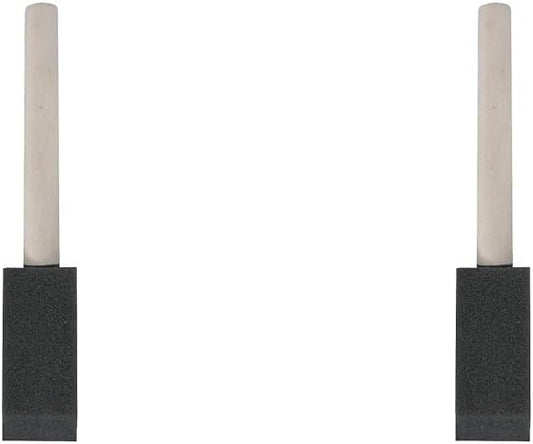 Linzer 1" Foam Paint Brush, Lightweight, Clear Varnish Wooden Handle, for All Paints, Varnishes & Stains, Recommended for Latex & Oil Based Paints (Pack of 2)