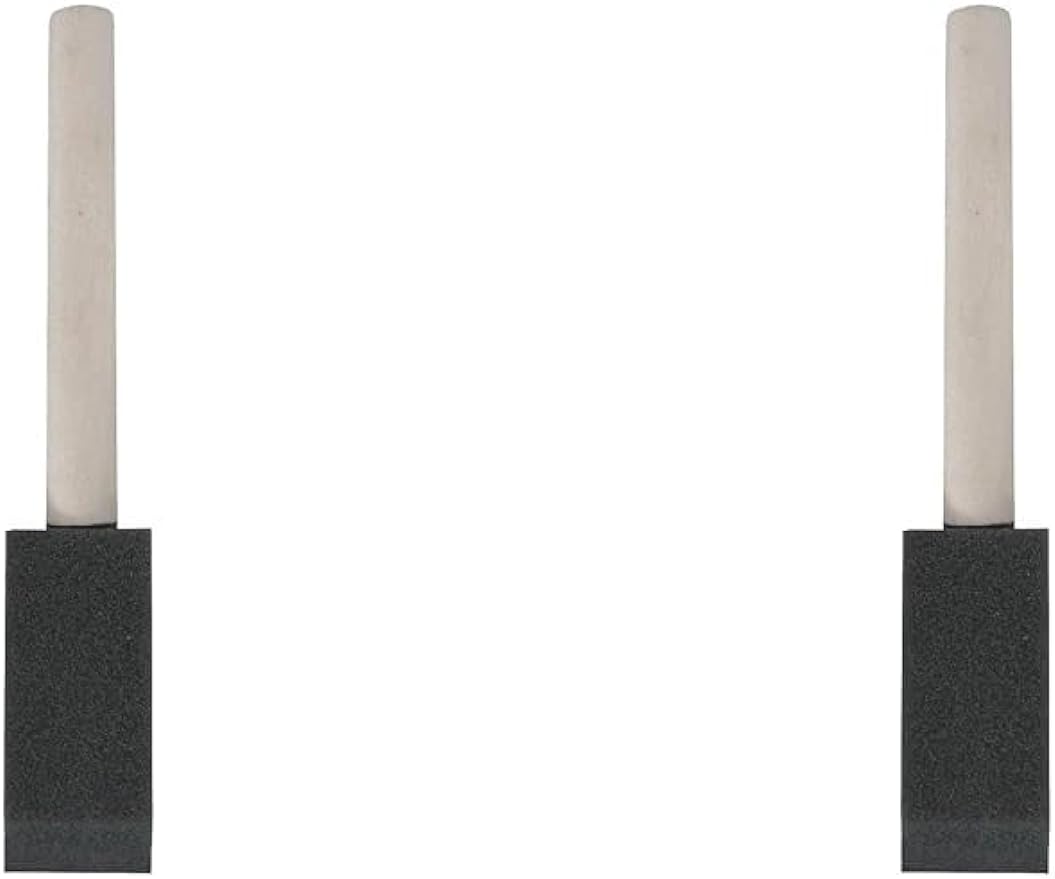Linzer 1" Foam Paint Brush, Lightweight, Clear Varnish Wooden Handle, for All Paints, Varnishes & Stains, Recommended for Latex & Oil Based Paints (Pack of 2)