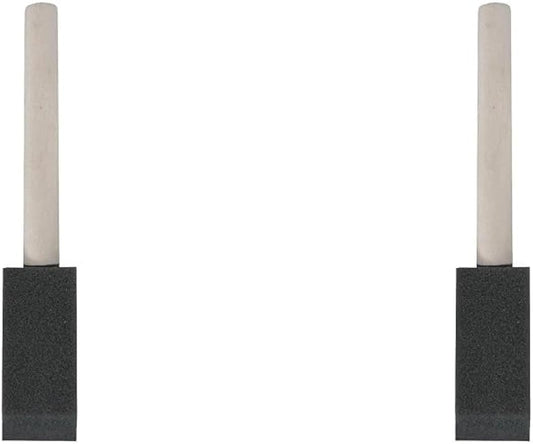 Linzer 1" Foam Paint Brush, Lightweight, Clear Varnish Wooden Handle, for All Paints, Varnishes & Stains, Recommended for Latex & Oil Based Paints (Pack of 2)