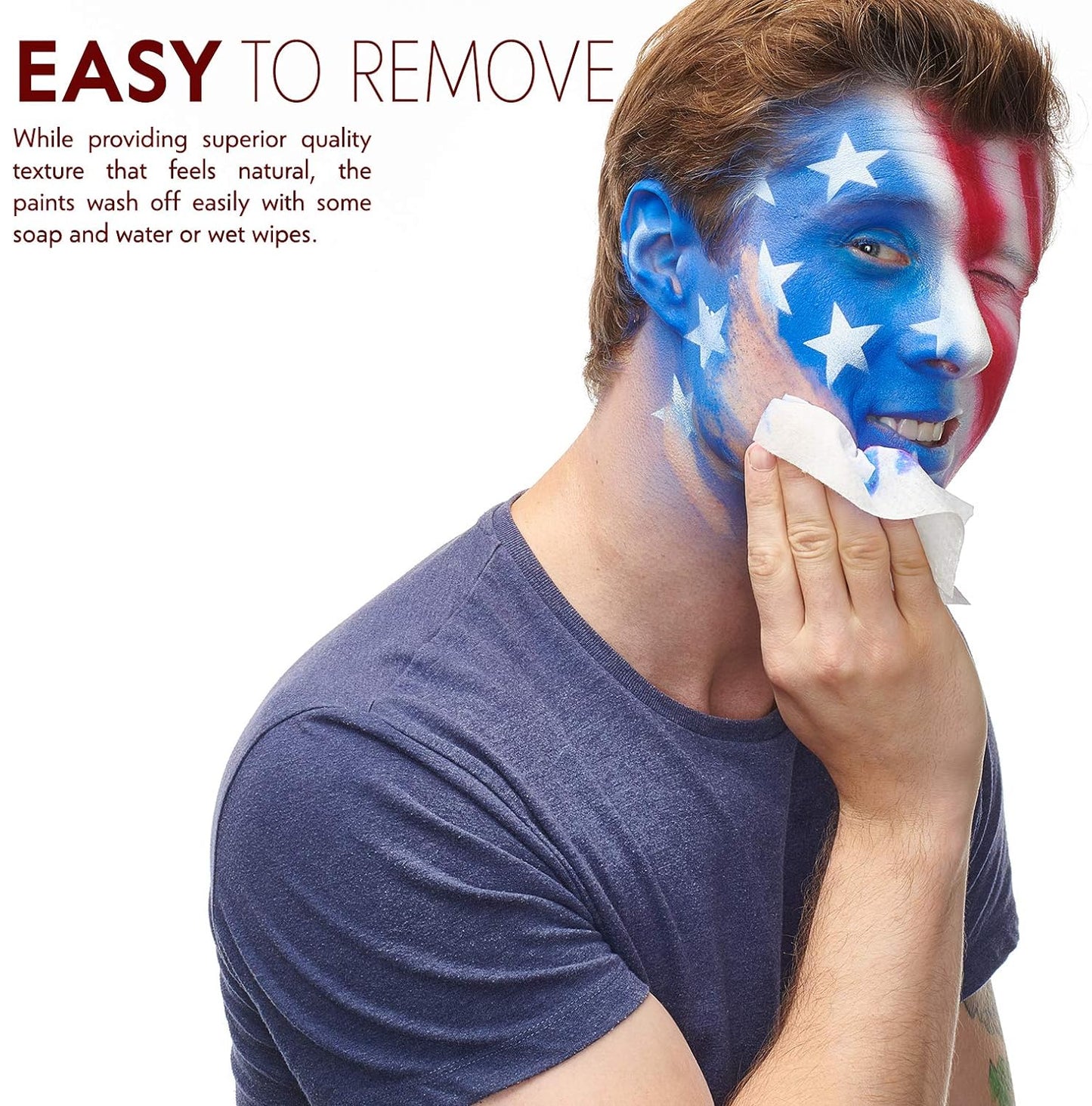 Face Paint Kit 鈥?Easy to Apply & Remove 鈥?Dermatologically Tested 鈥?Water Activated 鈥?Non-Toxic & Hypoallergenic 鈥?Professional Face Painting Kit for Kids & Adults